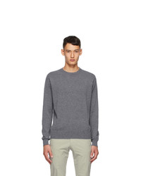 Dunhill Grey Cashmere Crewneck Sweater