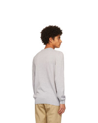 Lacoste Grey Cotton Crewneck Sweater