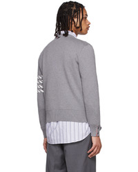 Thom Browne Grey Cotton Sweater