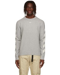 Off-White Grey Cotton Sweater