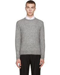 AMI Alexandre Mattiussi Grey Crewneck Sweater