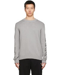 Off-White Grey Diagonal Outline Sweater