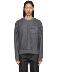 Jil Sander Grey Flap Pocket Sweatshirt