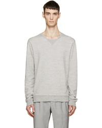 Maison Margiela Grey French Terry Pullover