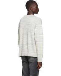 John Elliott Grey Glitch Sweater