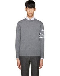 Thom Browne Grey Hector Arm Band Pullover