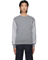 Comme Des Garcons SHIRT Grey Lochaven Of Scotland Edition Colorblocked Sweater