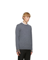 Burberry Grey Merino Icon Stripe Paradise Sweater