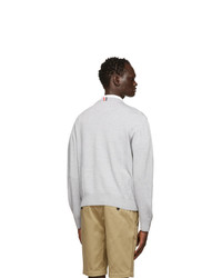 Thom Browne Grey Merino Relaxed Fit Sweater