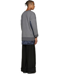 Kidill Grey Panelled Combo Pullover