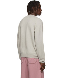 Frenckenberger Grey R Neck Sweater