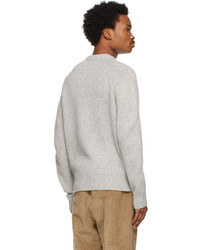 Acne Studios Grey Raglan Crewneck Sweater