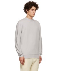 Homme Plissé Issey Miyake Grey Smooth Knit Sweater