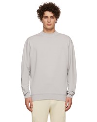 Homme Plissé Issey Miyake Grey Smooth Knit Sweater