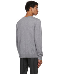MAISON KITSUNÉ Grey Tricolor Fox Patch Sweater