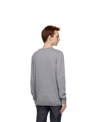 MAISON KITSUNÉ Grey Tricolor Fox Sweater