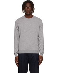 Brunello Cucinelli Grey Wool Cashmere Lightweight Sweater