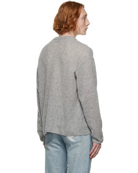 John Elliott Grey Wool Powder Sweater