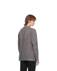 Snow Peak Grey Wool Stretch Sweater