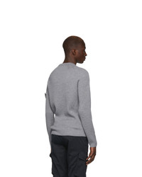 Stone Island Grey Wool Sweater