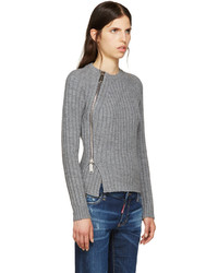 Dsquared2 Grey Zip Sweater