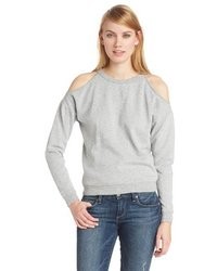 BCBGeneration Heather Crew Neck Cut Out Sweater
