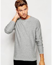 Selected Homme Knitted Crew Neck Sweater With Fleck