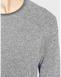 Jack and Jones Jack Jones Knitted Sweater In Mixed Yarns
