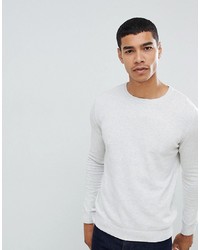 Pull&Bear Join Life Knitted Jumper In Light Grey