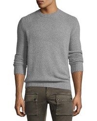Belstaff Lanson Virgin Wool Cashmere Crewneck Sweater