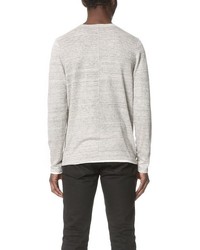 Vince Linen Double Layer Crew Sweater