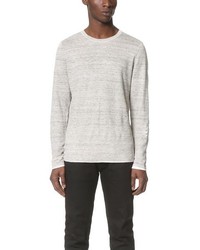 Vince Linen Double Layer Crew Sweater