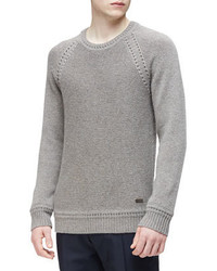 Burberry London Cashmere Crewneck Sweater Taupe