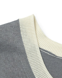 Burberry London Fine Knit Silk And Cotton Blend Sweater