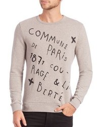 Commune De Paris Long Sleeve Cotton Pullover