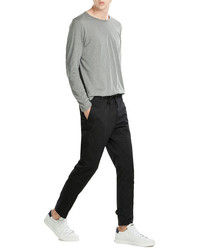 Closed Long Sleeved Cotton Top With Cashmere