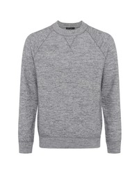 French Connection Luxe Wool Cotton Crewneck Sweatshirt