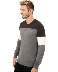 Lacoste Lve Long Sleeve Color Block Pullover Sweater