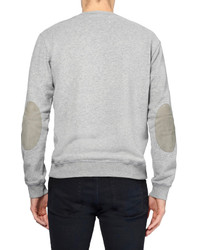 Maison Margiela Elbow Patch Loopback Cotton Jersey Sweatshirt