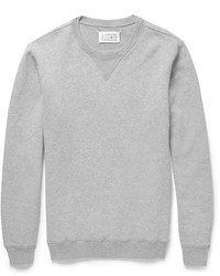 Maison Margiela Elbow Patch Loopback Cotton Jersey Sweatshirt