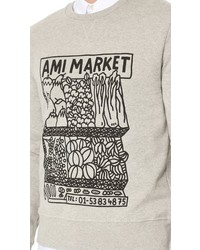 Ami Market Crew Neck Sweatshirt