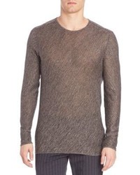 John Varvatos Melange Crewneck Sweater