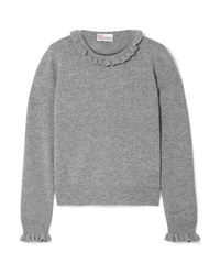 REDVALENTINO Metallic Med Wool Blend Sweater