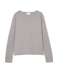Allude Metallic Wool And Cashmere Blend Sweater