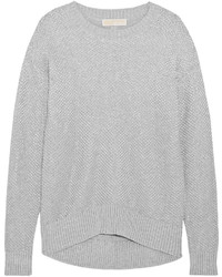 MICHAEL Michael Kors Michl Michl Kors Metallic Cotton Blend Sweater Gray