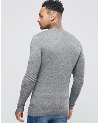 Asos Muscle Fit Cotton Crew Neck Sweater