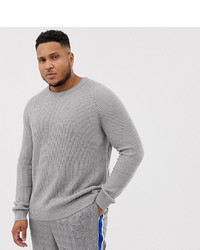 Jack & Jones Originals Plus Size Knitted Jumper With Ribbed Detail