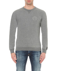 Replay Patch Logo Cotton Jersey Sweatshirt
