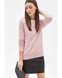 Forever 21 Quilted Knit Sweater