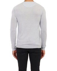 Quinn Fine Gauge Crewneck Sweater Silver